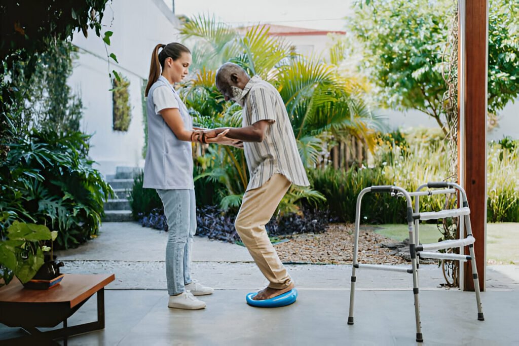 Disco de equilibrio de fisioterapia en el hogar